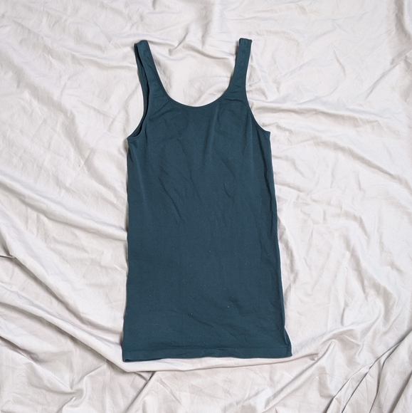Aritzia Dark Green Tank Top - Picture 2 of 2
